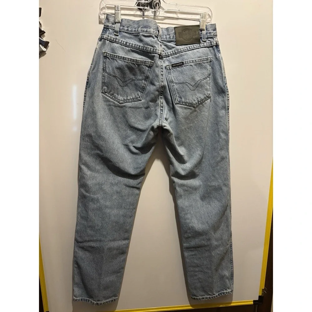 Vintage Harley Davidson Brand Jeans Ladies‎ Size 8R Wide Leg Y2K